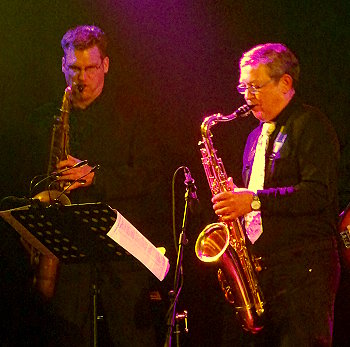 Gastsaxofonist Jörg mit Viktor